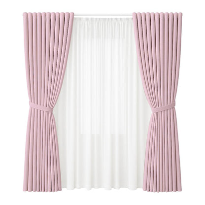 NAVI Signature Dual Layer Complete Curtain Set | 6-in-1 and 8-in-1 | Korean Soft Blockout | Premium Bundle, Complete Accessories