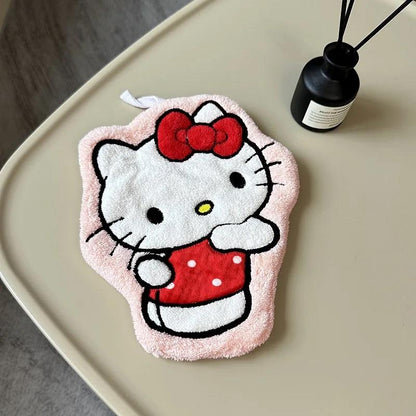 NAVI Cute Character Hand Towel & Pot Holder | Double-Layer Soft Cotton | Quick-Dry & Super Absorbent