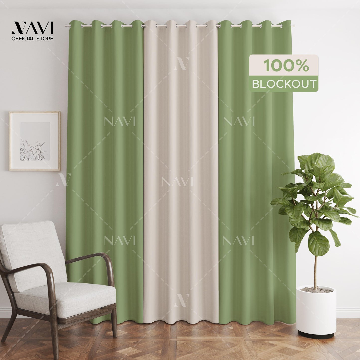 3in1 Set - Blockout Curtain