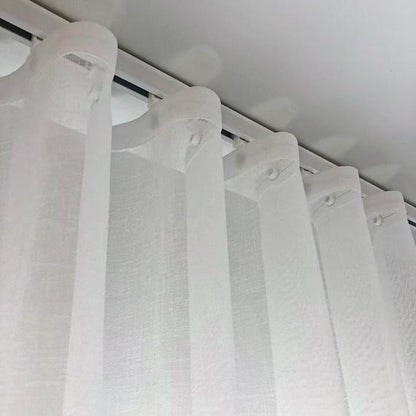 NAVI Most Viral Linen Sheer Curtain on Tiktok - Grommet Ring / S-Fold / Rod Pocket / Back Tab - Per Panel or Bundle Set - Free Shipping Nationwide