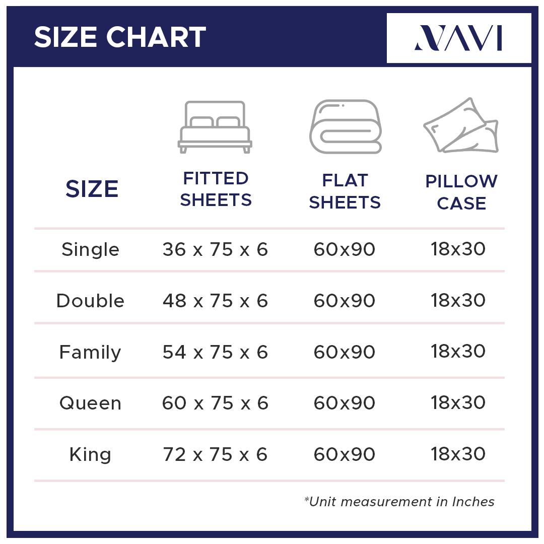 NAVI - Best-Selling Bedsheets | 3in1 Bedding Set | 1x Fitted Bedsheet + 2x Pillowcases | | 100% Cotton | Hotel Quality | Mix & Match Program | Free Shipping