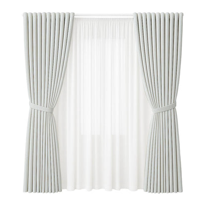 NAVI Signature Dual Layer Complete Curtain Set | 6-in-1 and 8-in-1 | Korean Soft Blockout | Premium Bundle, Complete Accessories
