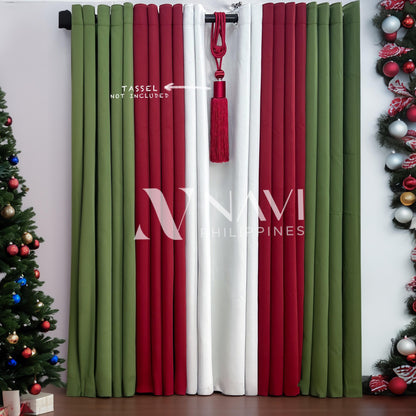 NAVI - 5in1 CHRISTMAS BLOCKOUT CURTAIN | SOLD PER SET