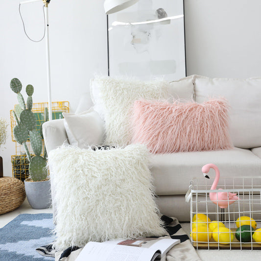 NAVI TPC | Throw Pillow Cover | Fluffy Collection | Faux Fur | Home Essentials | Sofa & Bed Styling