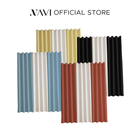 NAVI - 1PC Normal Curtain - Basic | For Home Living Room Bedroom Window Treatment | SOLD PER PIECE