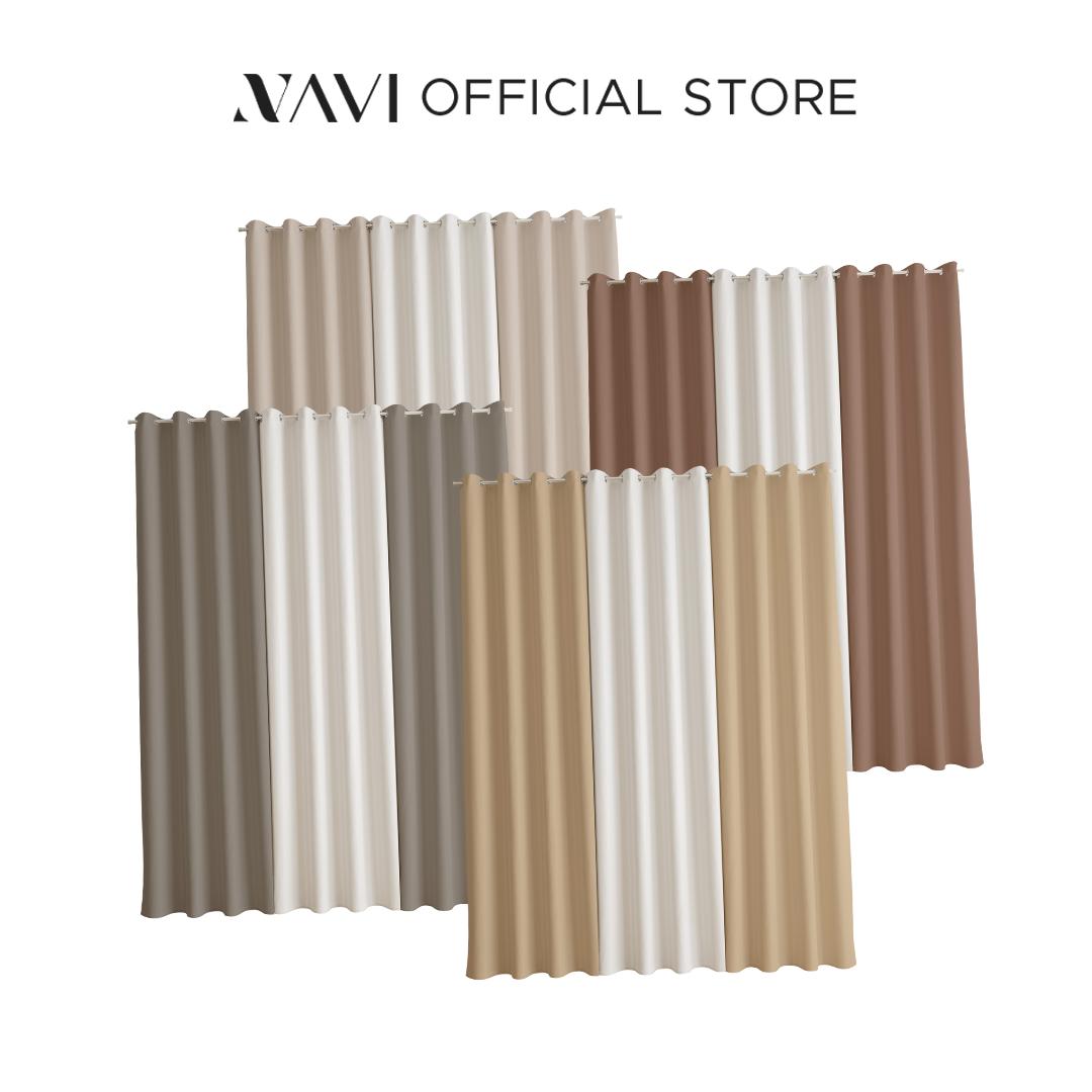 NAVI - 1PC Normal Curtain - Earth | For Home Living Room Bedroom Window Treatment | SOLD PER PIECE/PANEL
