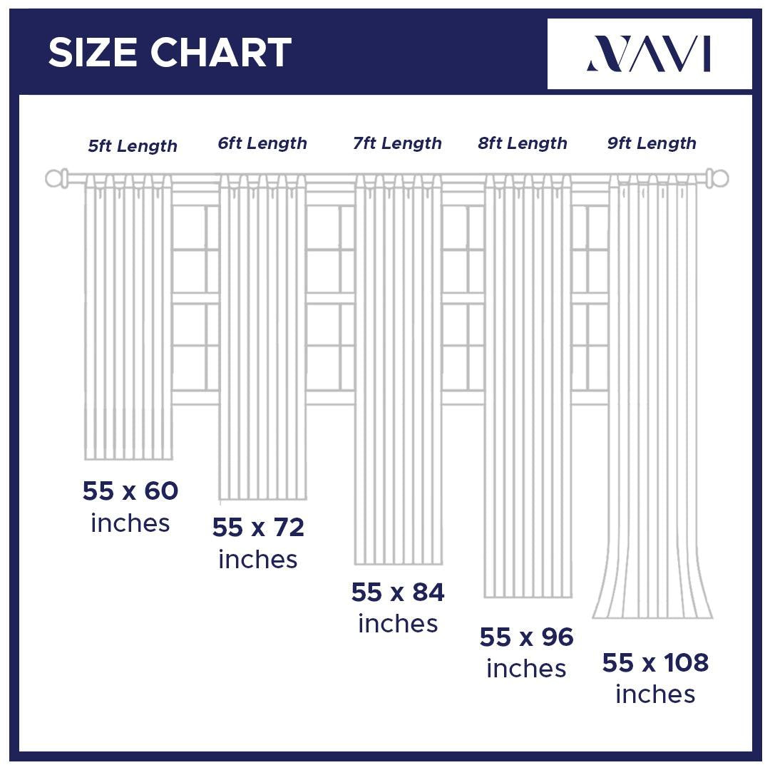 NAVI 8-in-1 Two-Tone S-Fold Blockout Curtain