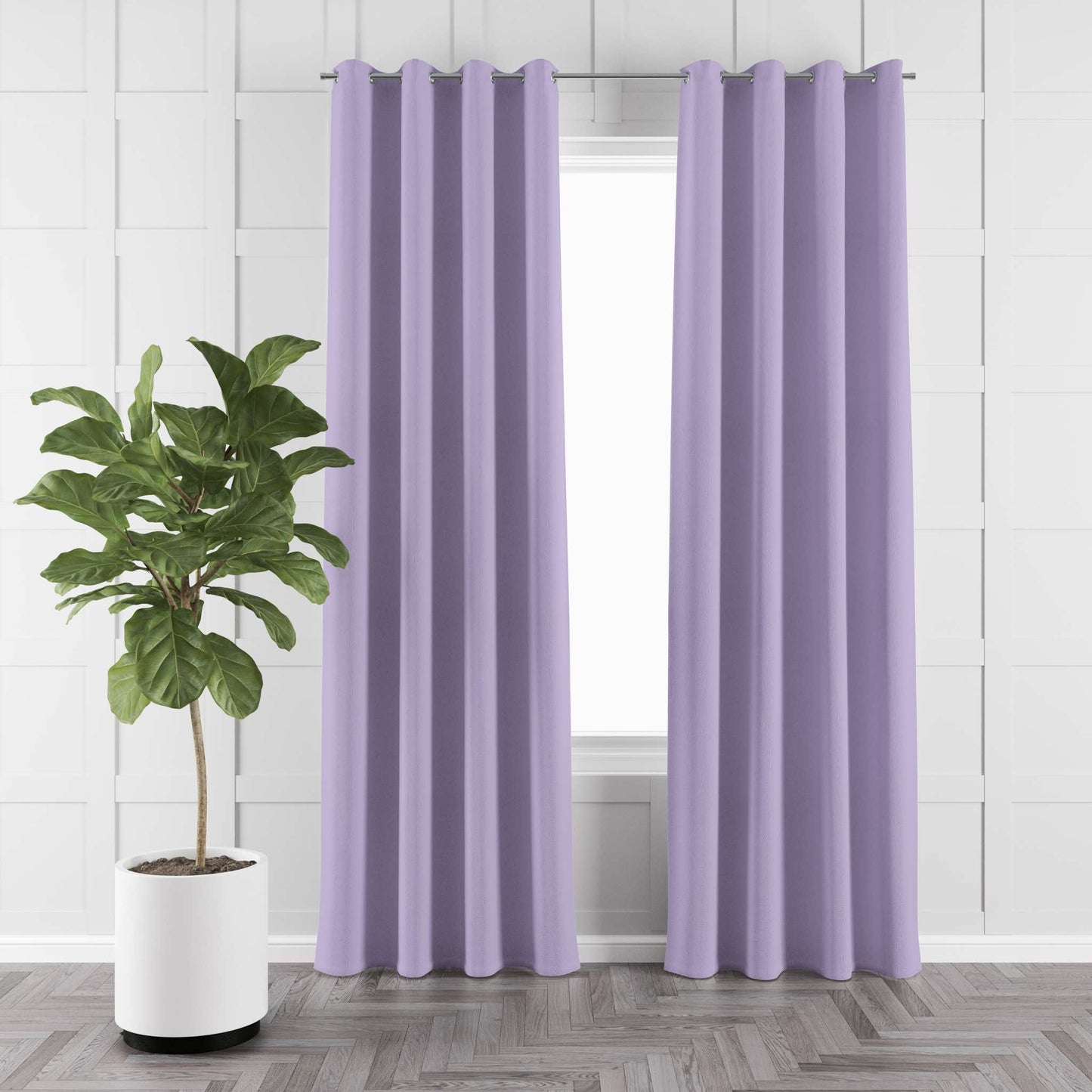 NAVI【NEW RELEASE】Lavender | KOREAN SOFT PASTEL BLOCKOUT CURTAIN | Ring Type For Living Room Bedroom Window Treatment