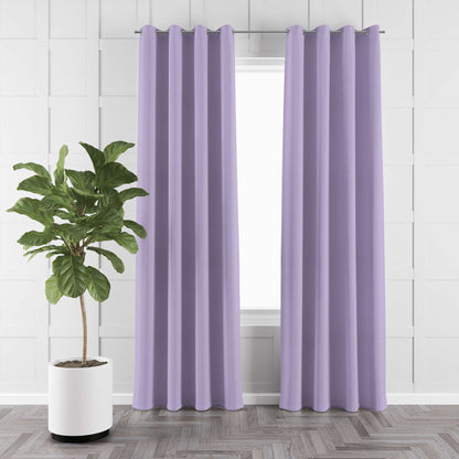 NAVI【NEW RELEASE】Lavender | KOREAN SOFT PASTEL BLOCKOUT CURTAIN | Ring Type For Living Room Bedroom Window Treatment