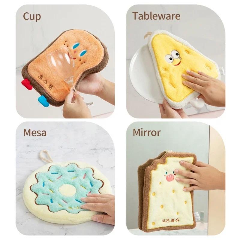 NAVI Cute Character Hand Towel & Pot Holder | Double-Layer Soft Cotton | Quick-Dry & Super Absorbent