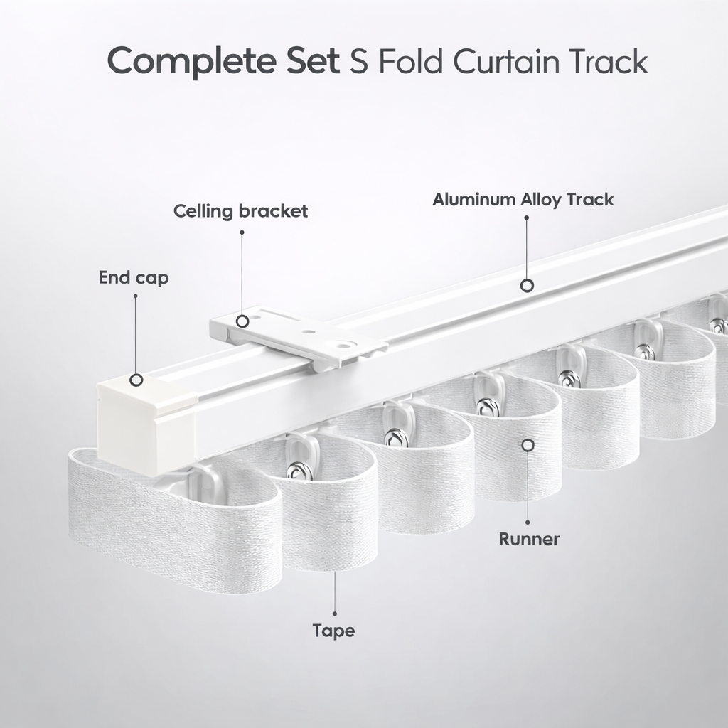 NAVI 4-in-1 S-Fold Blockout Drapery